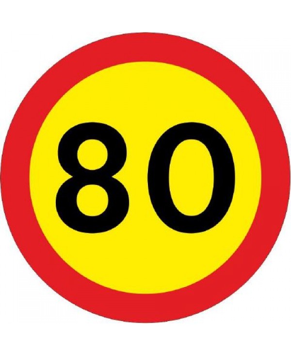 Znak - Magnet 7cm - 80 let