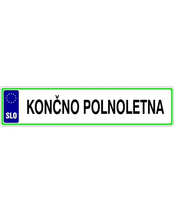 Končno polnoletna